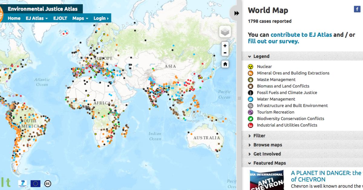 Charting Environmental Conflict - The Atlas of Environmental Justice