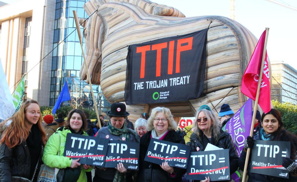 TTIP protesters