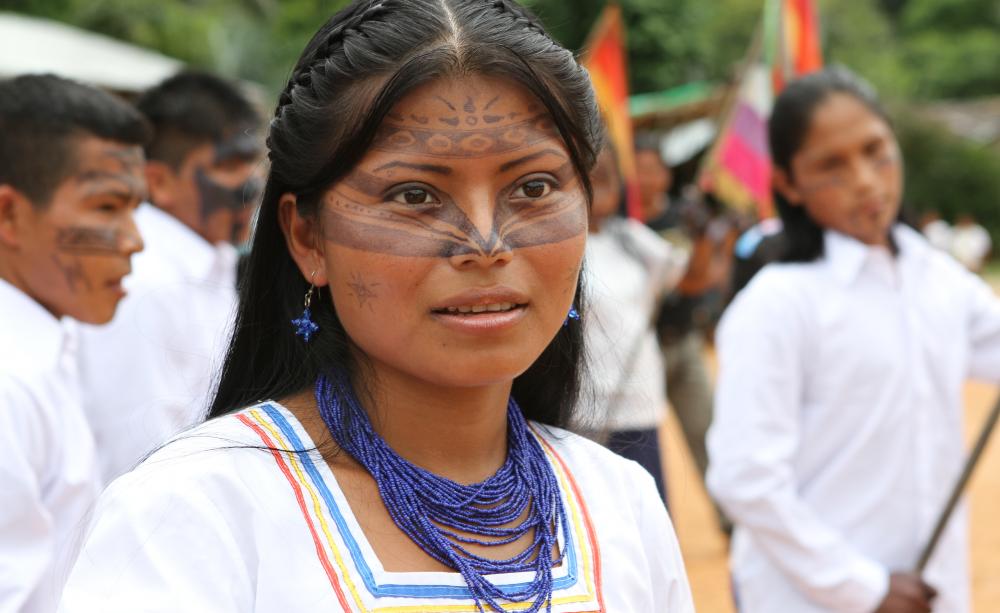 The 4-day launch event in Quito included demonstrations of traditional face painting