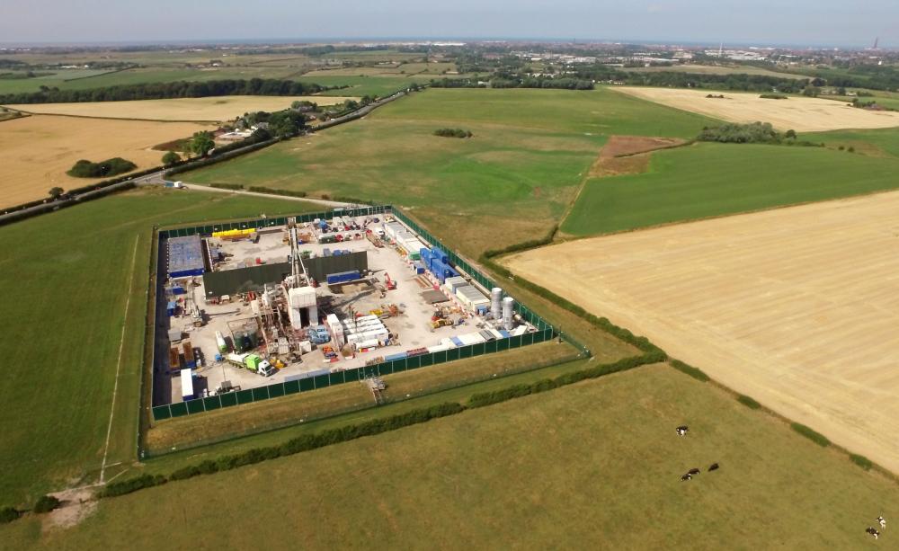 Fracking site at Preston New Road, Lancashire Fracking site at Preston New Road, Lancashire