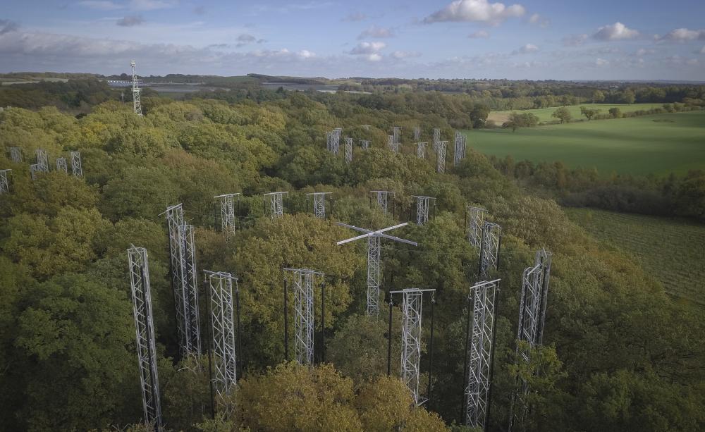 Testing CO2 levels in a forest