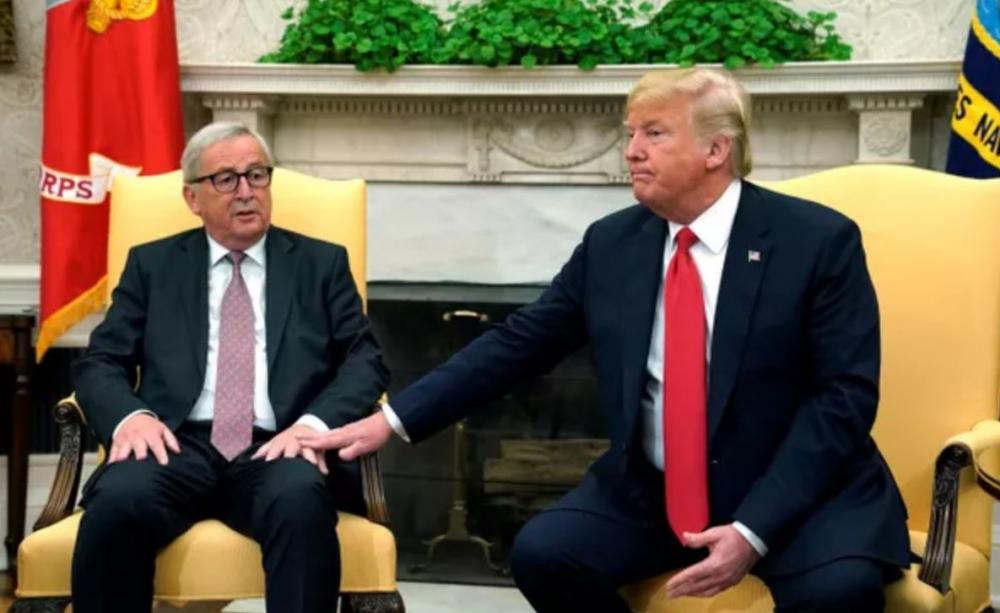 Trump meets Juncker in White House