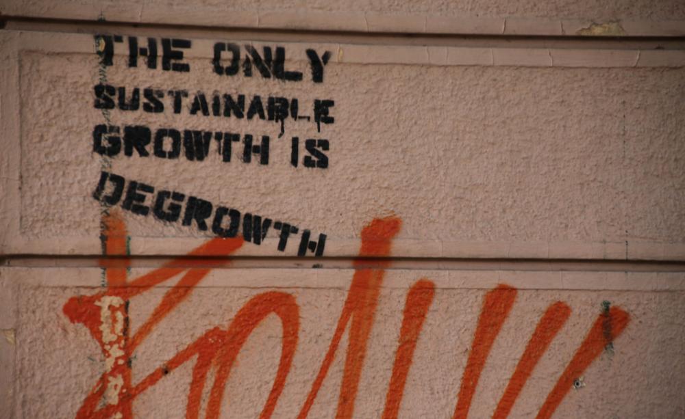 Degrowth graffiti