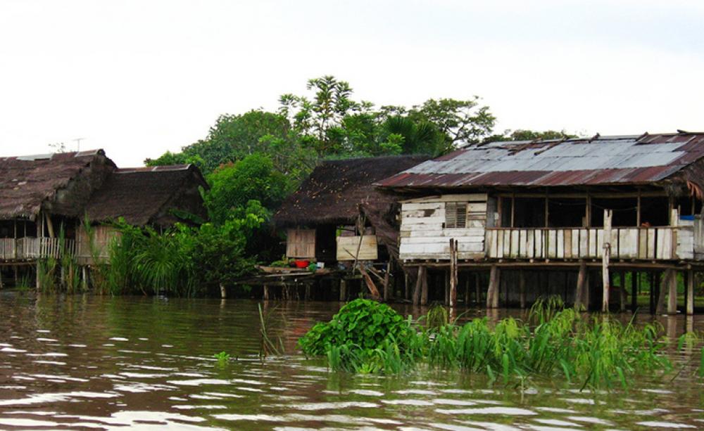 Brazillian dwelling on river
