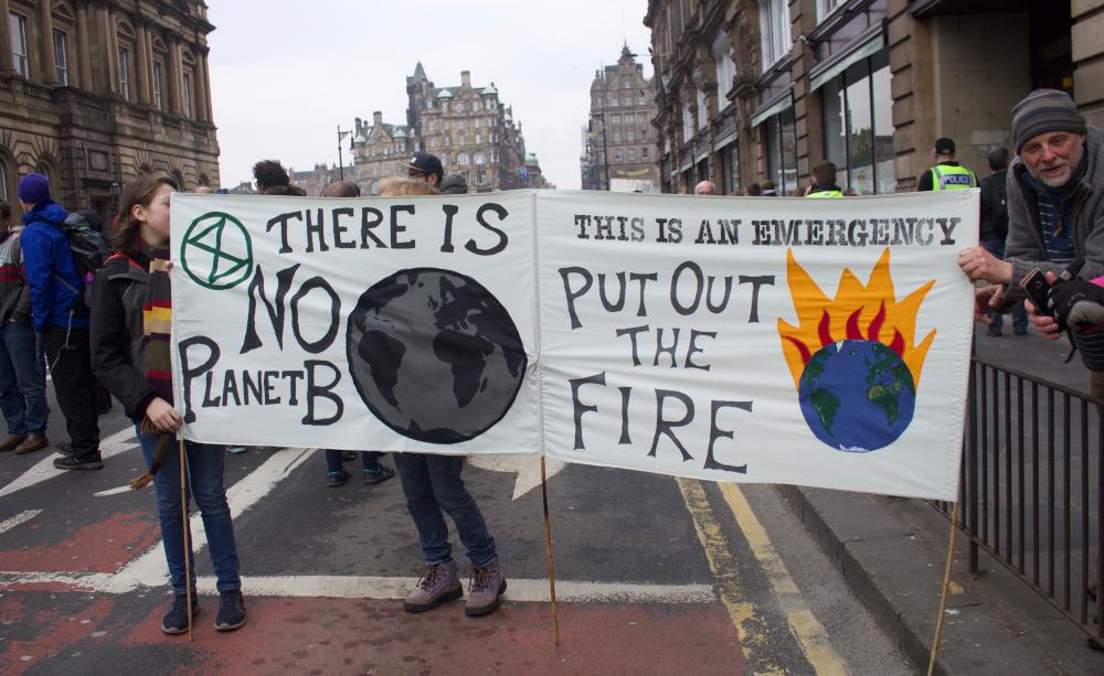 XR roadblock in Edinburgh