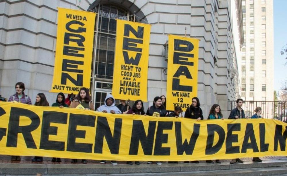 Green New Deal banner