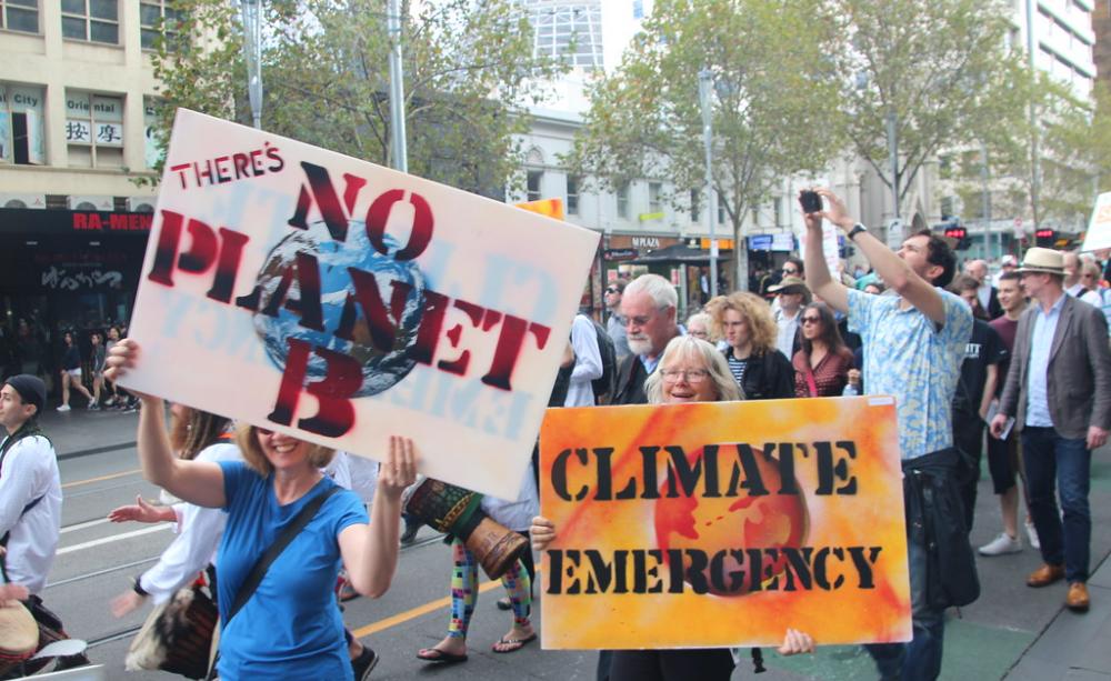 Climate emergency demonstration