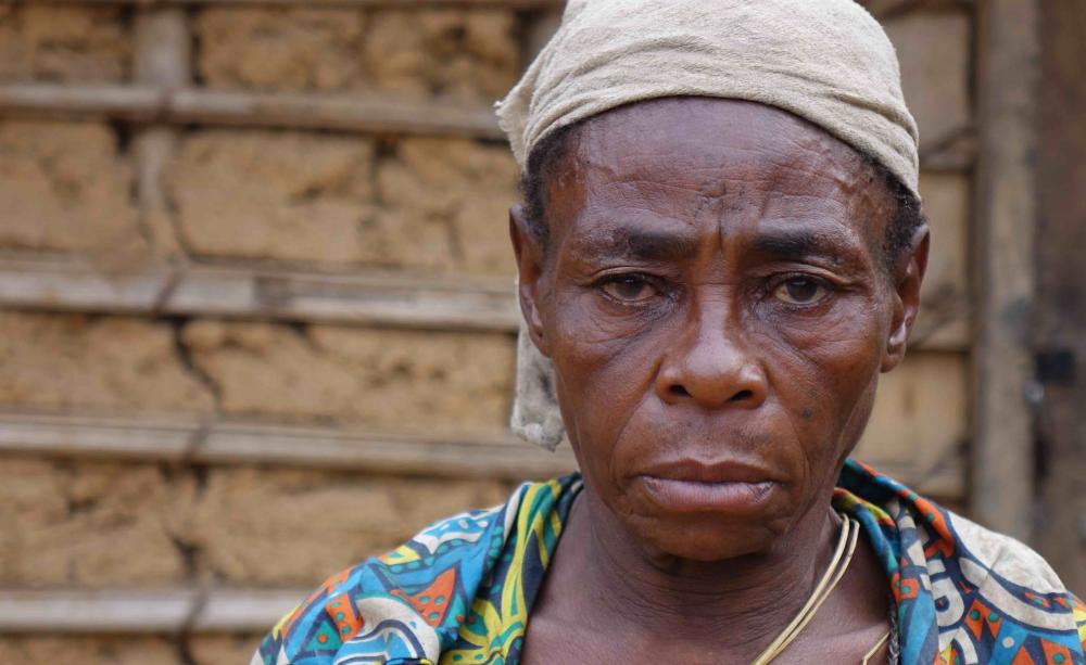 A Baka woman whose husband, named Komanda, was arrested by rangers in Messok Dja, then imprisoned on false accusations of poaching. In prison he was brutally assaulted by other prisoners, and died soon after being released. A Baka woman whose husband, named Komanda, was arrested by rangers in Messok Dja, then imprisoned on false accusations of poaching. In prison he was brutally assaulted by other prisoners, and died soon after being released.
