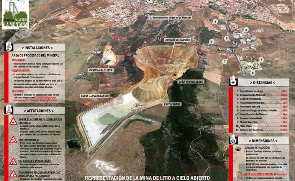 Cáceres rejects lithium mine