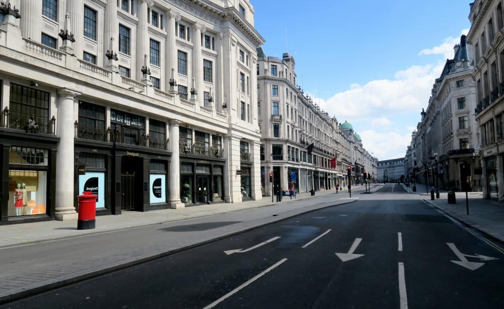 Regent Street is empty