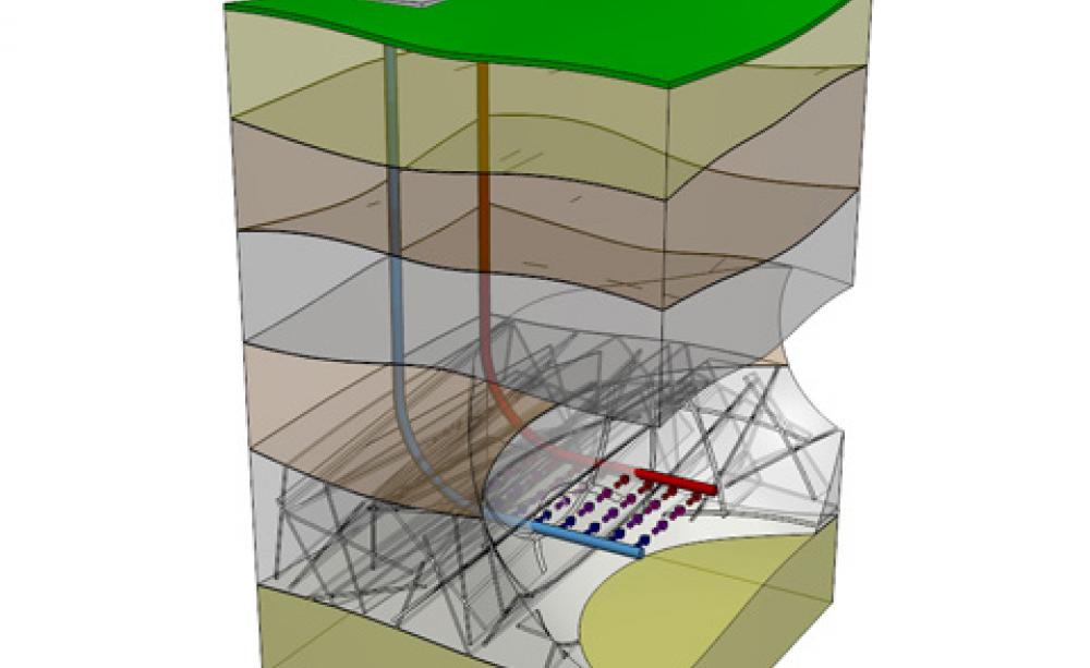 A geothermal power plant