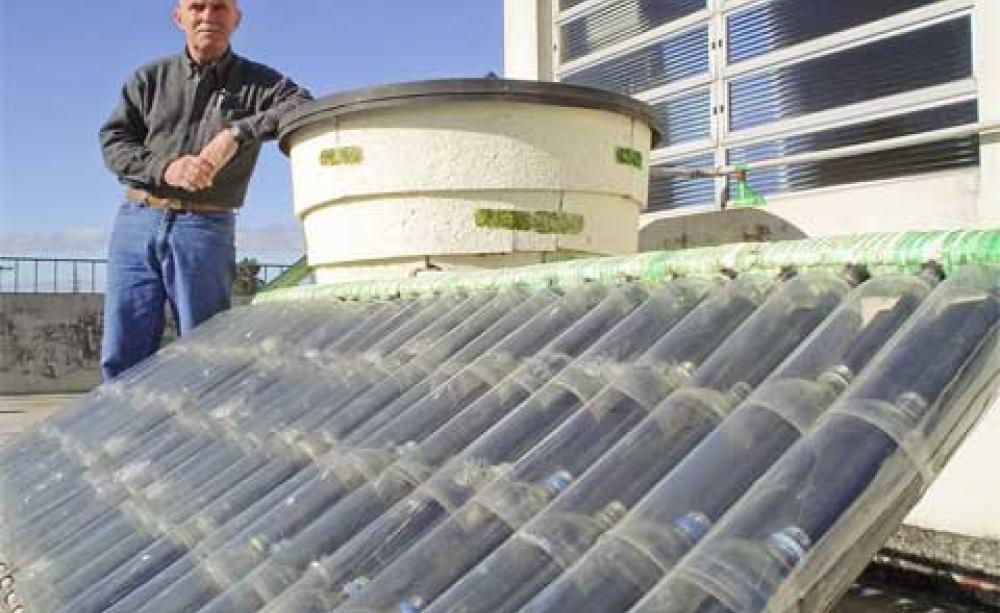 Discrepantie Bang om te sterven Kinderachtig How to make a solar water heater from plastic bottles