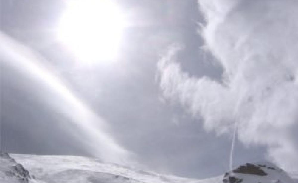 The sun shines across the Arctic expanse.