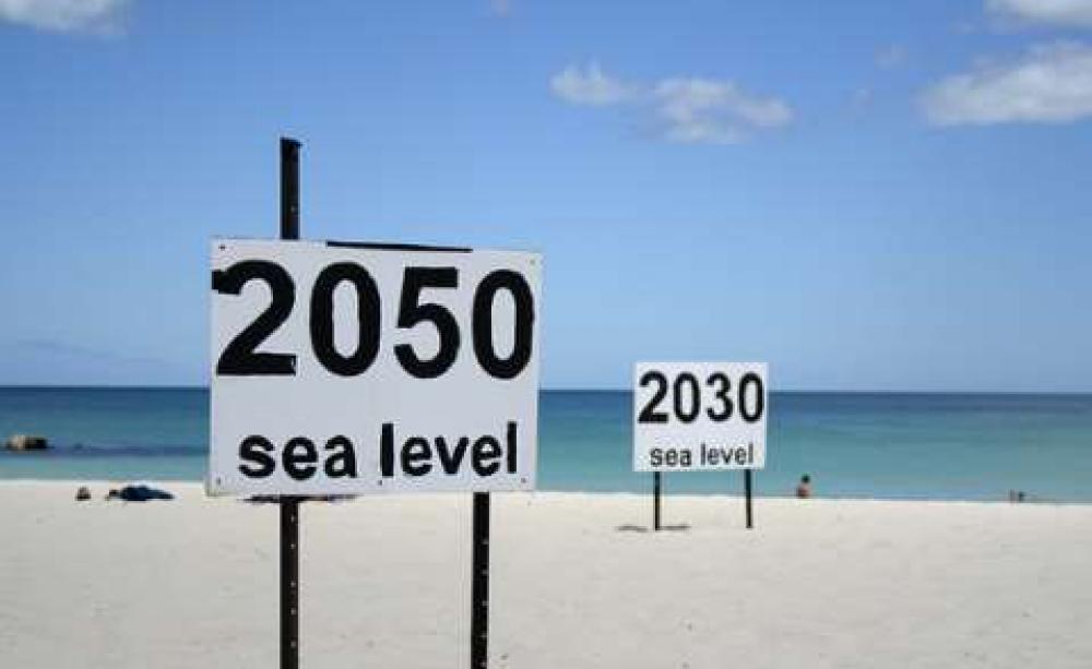 One prediction of where rising sea levels will end up at Cottesloe Beach, Perth Western Australia. Photo: Julie G via Flickr.