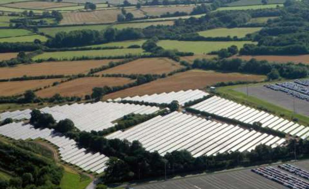 Toyota UK Solar Panel Array at its vehicle plant in Derbyshire. Photo: Toyota UK via Flickr.