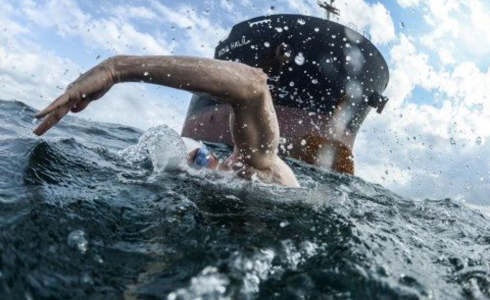 The Black Sea was awash with jellyfish - and very little else. Photo: Lewis Pugh.