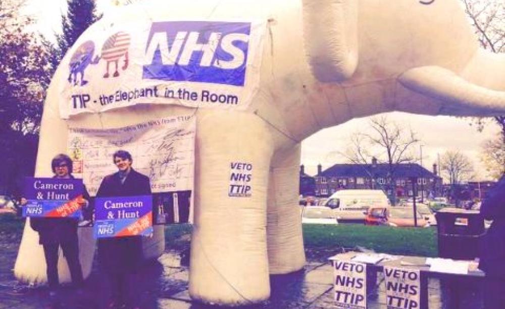 TTIP - the elephant in the room. Photo: People's NHS.