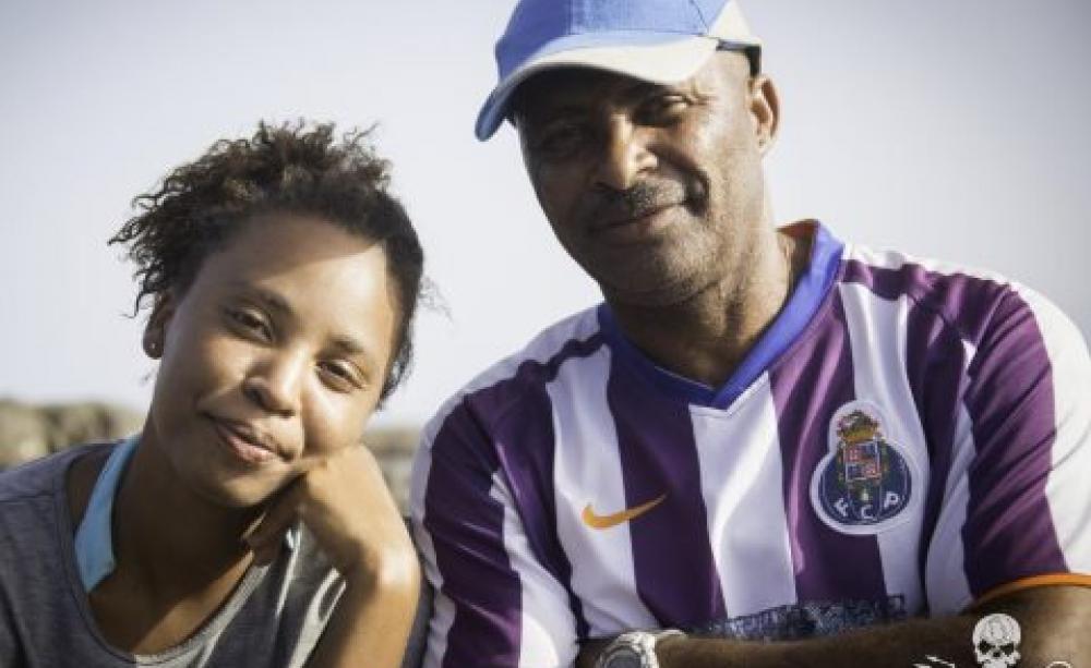 Isobel (Bella) and father Gil Rodrigues. Photo: Sea Shepherd / Simon Ager.