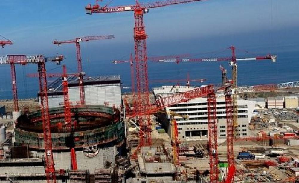 Early stages of construction on the Flamanville 3 nuclear reactor in France, which was due to open in 2012, but is running five years late. Photo: Schoella via Wikimedia Commons.