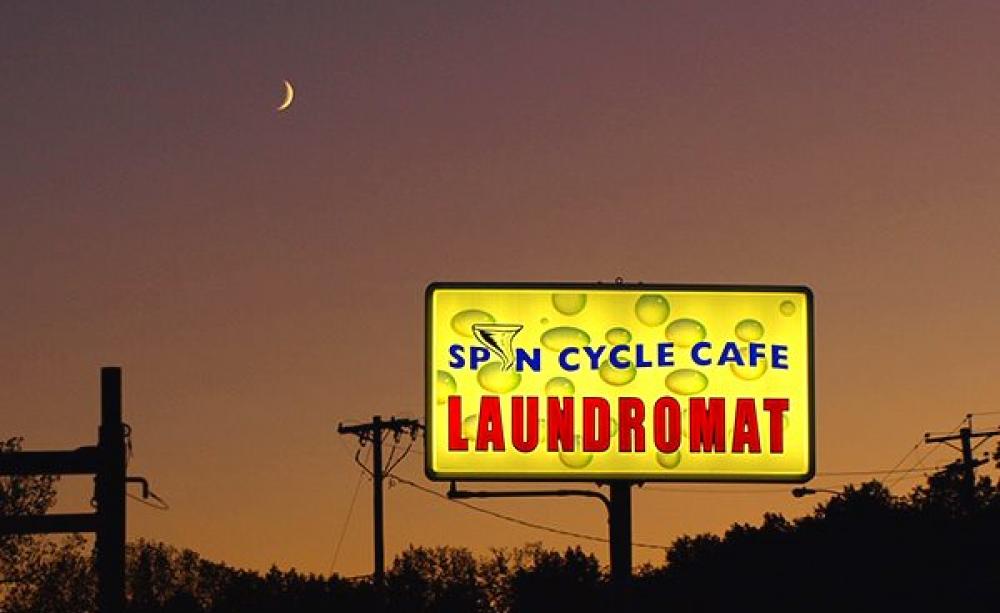 Spin Cycle Cafe &amp; Laundromat, Newington, CT, USA. Photo: Brian Cook via Flickr (CC BY-NC 2.0).