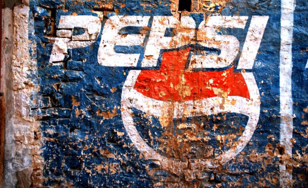 Is the Pepsi brand getting tarnished? Pepsi sign in Rajasthan, India, by Matthew Stevens via Flickr (CC BY-NC-ND).