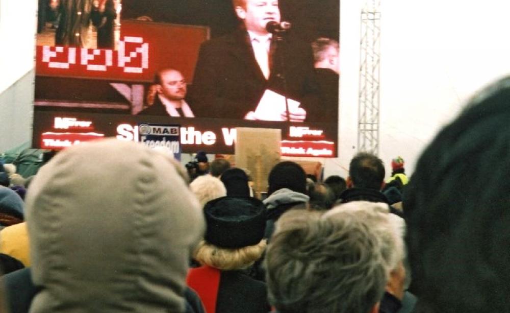 It was Charles Kennedy's greatest political moment - but one he desperately tried to avoid. Never again did he address any public rally against the Iraq war. Photo of the anti-Iraq war march in London, 13th February 2003 by Ben Sutherland via Flickr (CC B