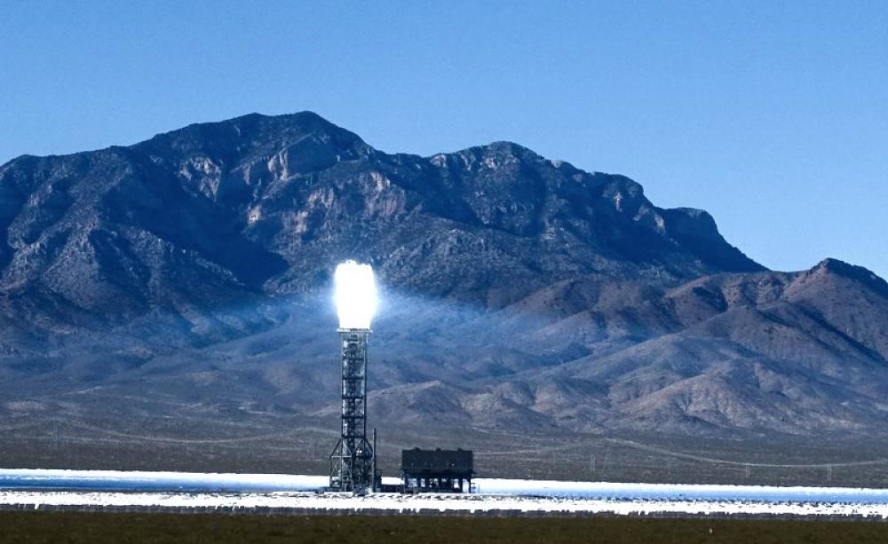 The future is solar! Ivanpah Solar Power Plant in California's Mojave desert. Photo: Gregg Tavares via Flickr (CC BY).