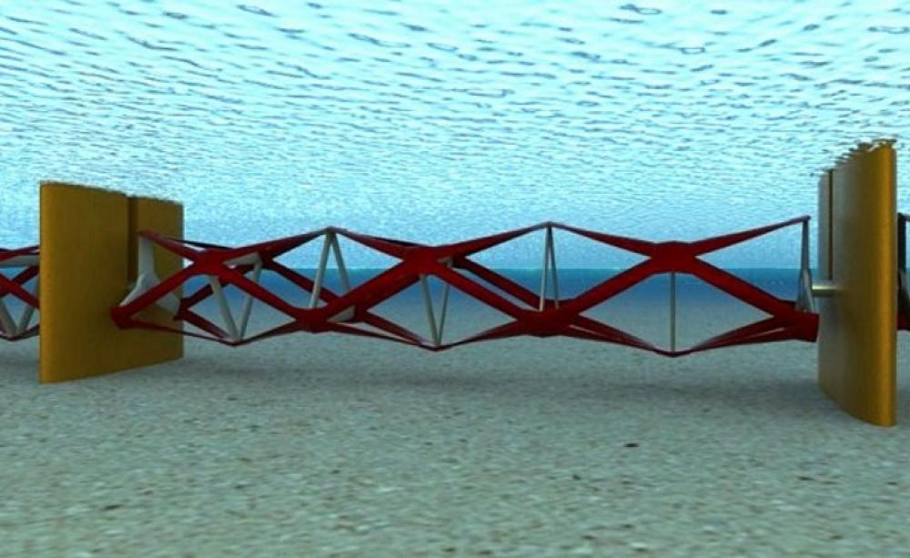 Kepler's 'ocean fence' tidal power unit. Photo: Kepler Energy.