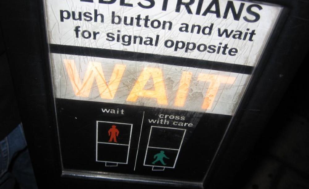 Some pedestrians are getting tired of waiting ... Photo:  Samu Lang via Flickr (CC BY-NC-SA).