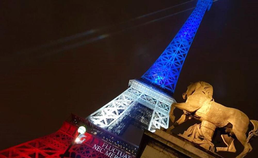 Eiffel Tower, Paris, 16th November 2015. Photo: Pras viedegeek via Flickr (CC BY-NC-ND).