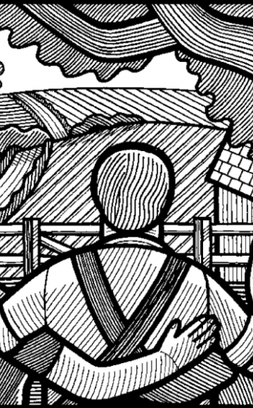 Original illustration for The Rural Manifesto by Clifford Harper.