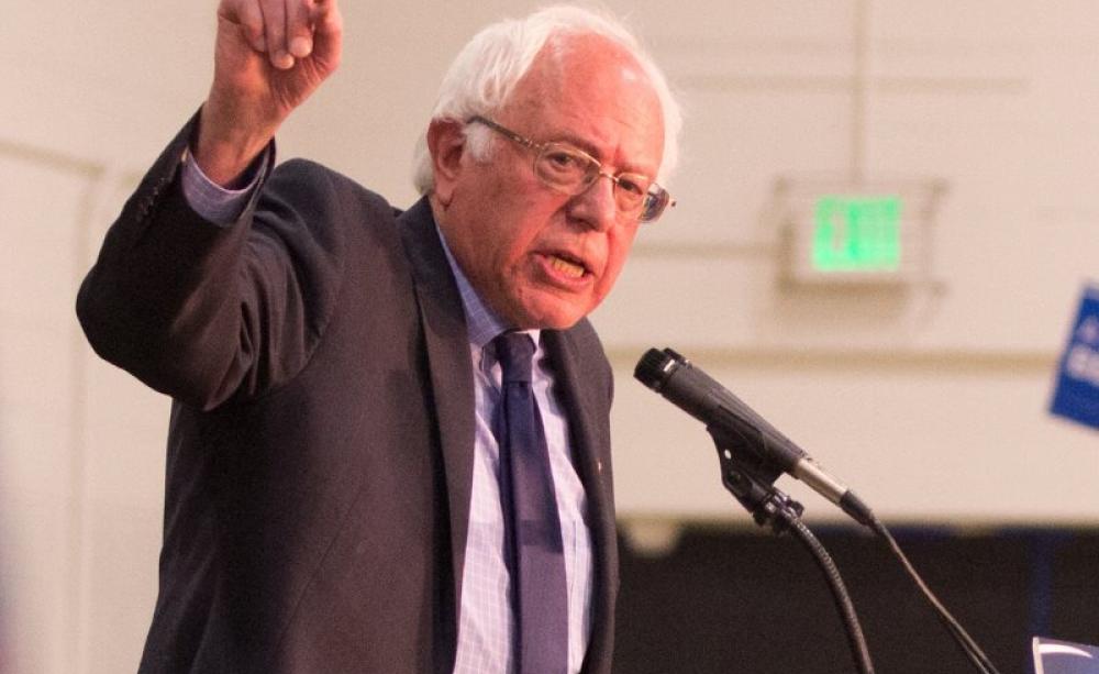 Green light for Bernie? Primary election rally and 'get out the vote' concert on the Purdue University Campus in West Lafayette, Indiana. Photo: Rob Slaven via Flickr (CC BY-NC-SA).