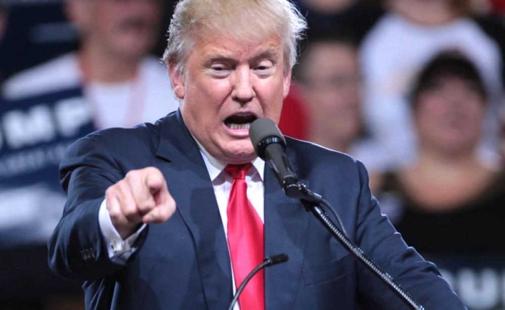 Donald Trump speaking with supporters at a campaign rally at Veterans Memorial Coliseum at the Arizona State Fairgrounds in Phoenix, Arizona. Photo: Gage Skidmore via Flickr (CC BY-SA).