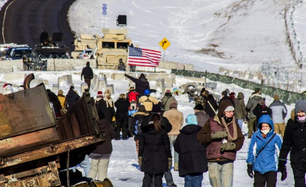 Showdown at Standing Rock: Donald Trump is pushing ahead with the widely opposed Dakota Access pipeline, stalled under Obama. Indigenous resisters are determined to protect their lands, waters and sacred sites. Photo: Dark Sevier via Flickr (CC BY-NC).