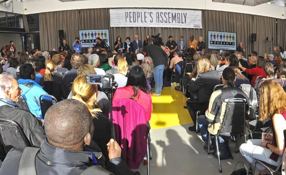 How it all began: Monsanto Tribunal Opening day, 14th October 2016. Photo: Monsanto Tribunal via Flickr (CC BY-NC). How it all began: Monsanto Tribunal Opening day, 14th October 2016. Photo: Monsanto Tribunal via Flickr (CC BY-NC).