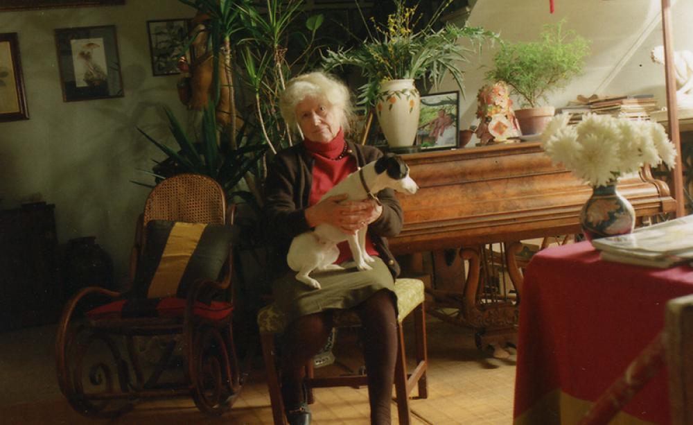 Lady Cranbrook with her dogs