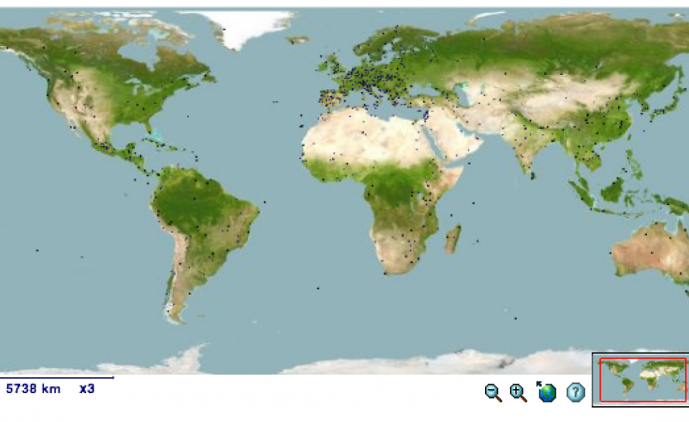 UNESCO World Heritage Site in Danger interactive map