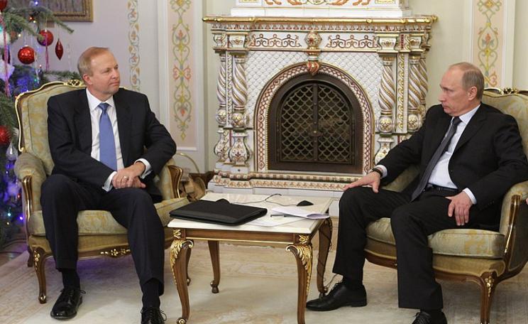 Bob Dudley and Vladimir Putin