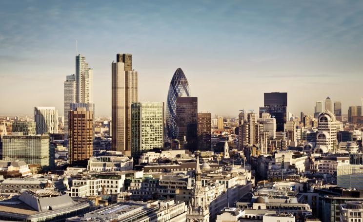 Skyscraper offices in the City of London