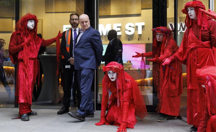 XR activists in a protest in the City of London in 2024