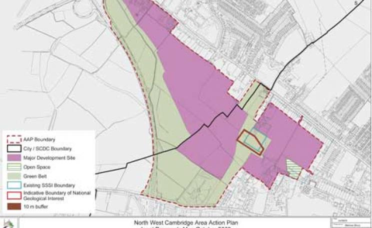 North West Cambridge inset proposals map