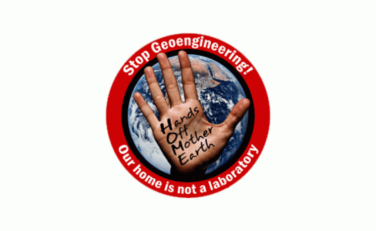 Hands Off Mother Earth campaign logo