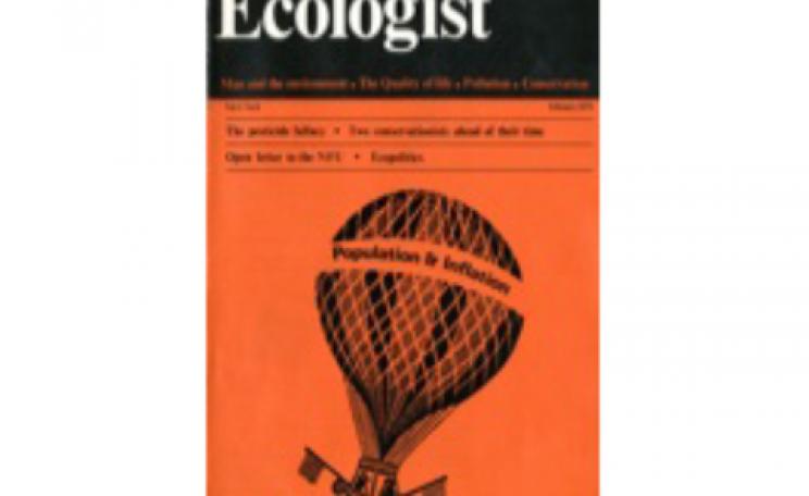 Front Cover for the 1971 February Ecologist Edition