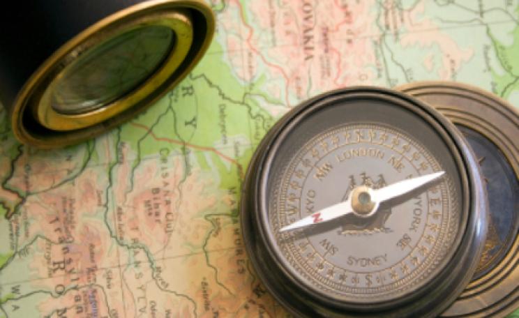 compass and map