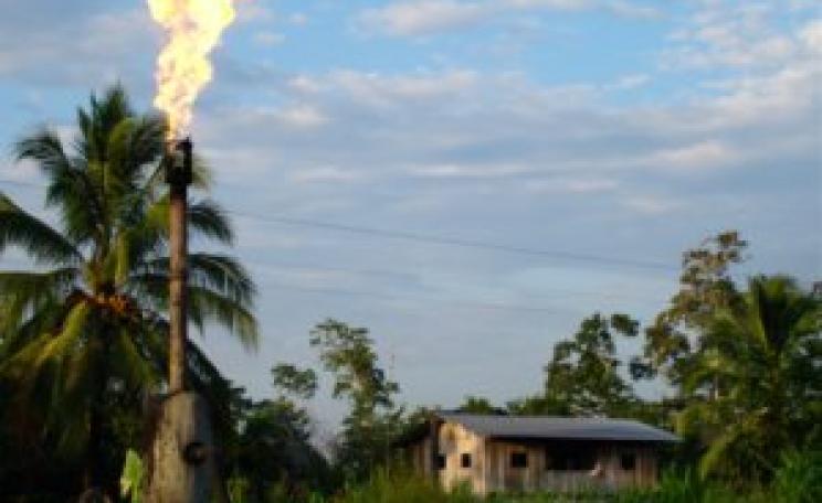 Oil drilling in the Amazon