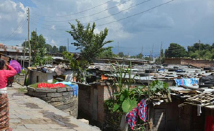 A Kathmandu shanty town