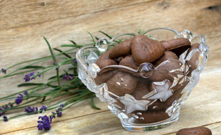 crunchy chocolate hearts