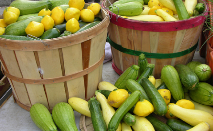 Vegetables at a farmers market. Photo: Socially Responsible Agricultural Project via Flickr.com.