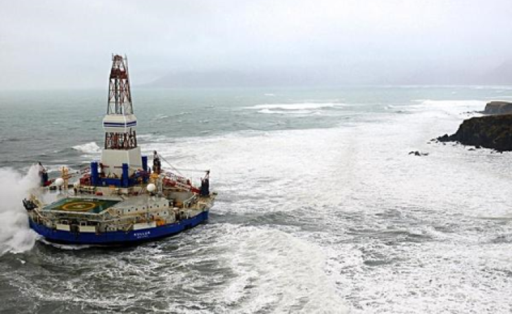 Shell drilling vessel in the Arctic. Photo: US Coastguard.