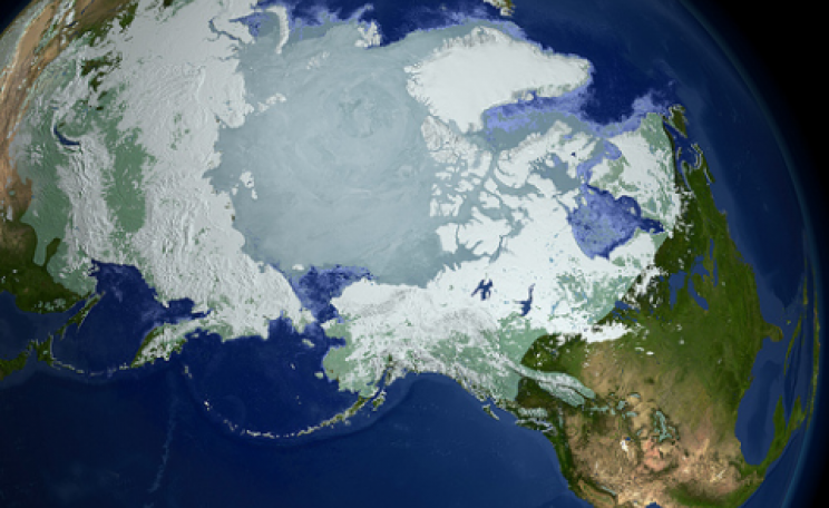 Preservation of the fragile Arctic sea ice is essential if we are to prevent abrupt climate change. Photo: NASA.